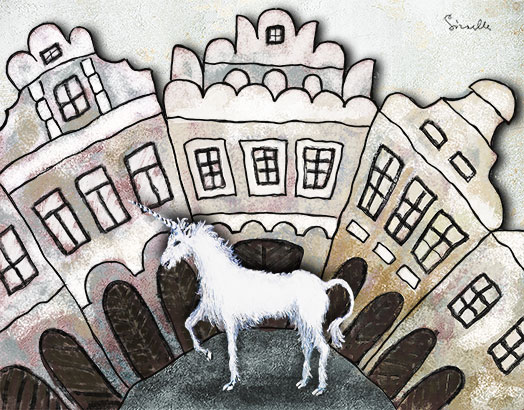 Licorne dans notre ville-cliquez pour agrandir